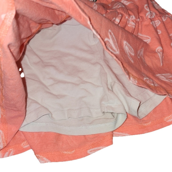 𝅺cat & JACK Coral Orange Skort with Hearts Pattern and Drawstrings - Picture 3 of 4